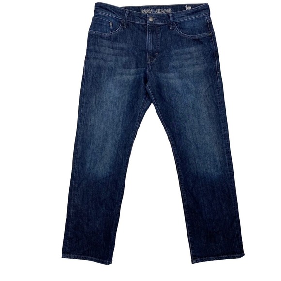 Mavi Jean Dark Wash Matt Relaxed Straight Leg Relaxed Fit Jean Pants Size 34x30 - Picture 1 of 8